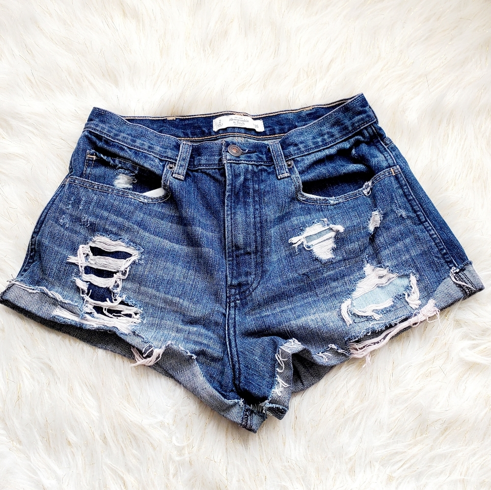 Abercrombie & Fitch cutoff denim shorts